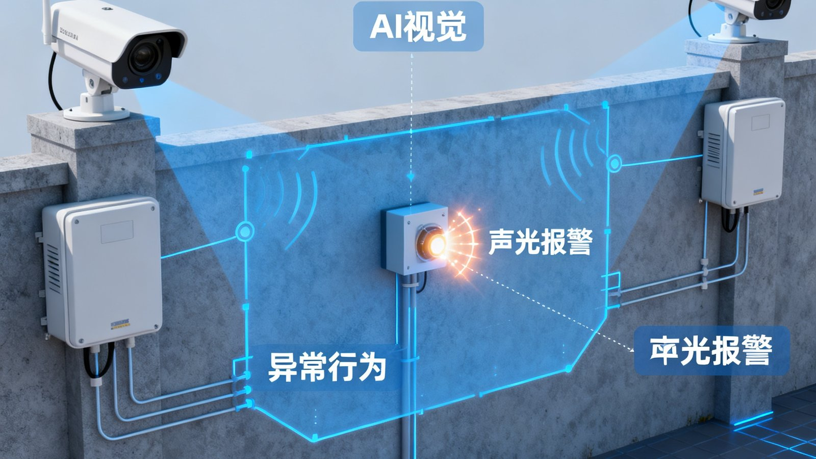 周界防入侵雷达（监狱周界预警）