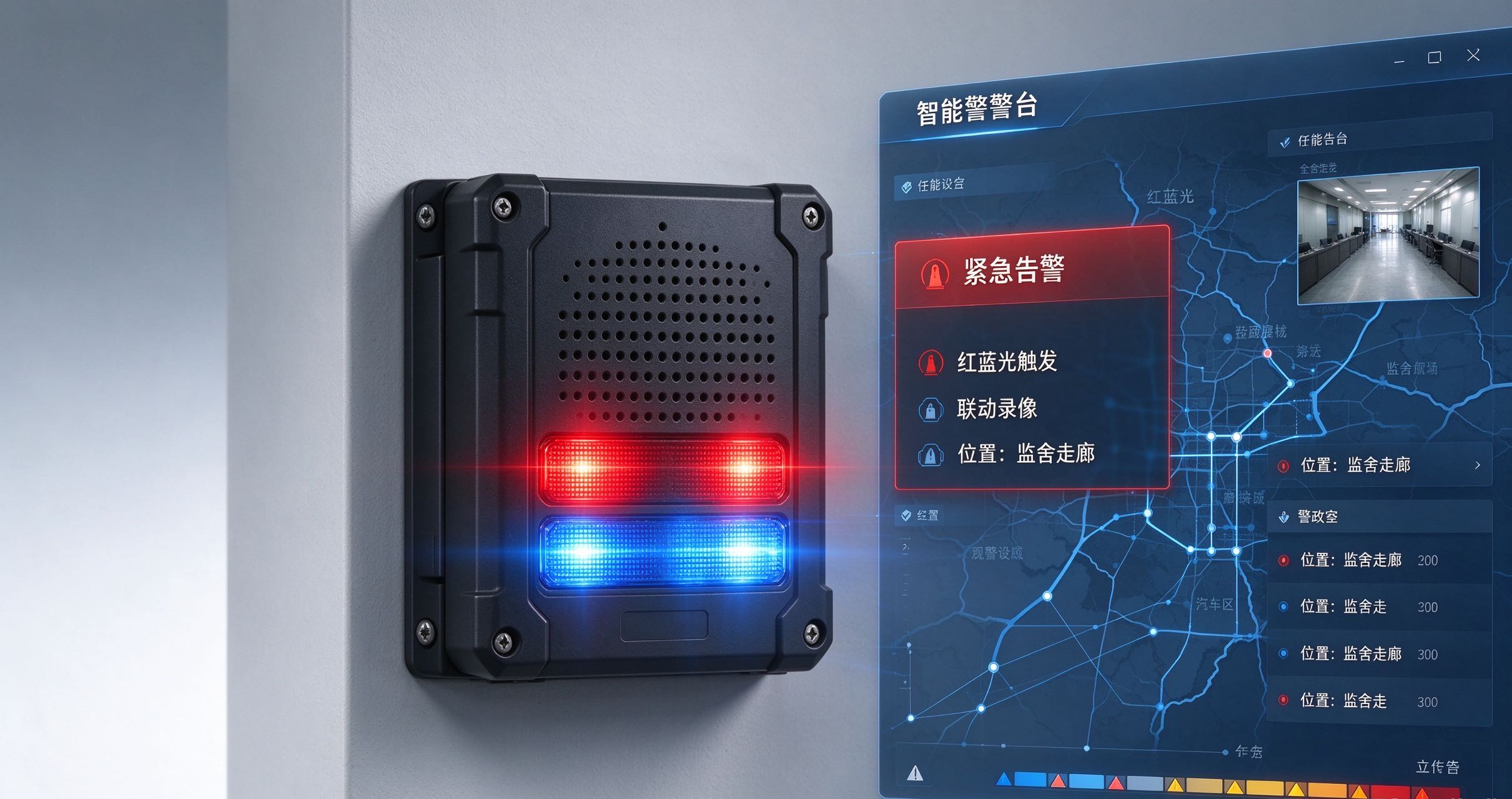 监舍智能声光告警终端